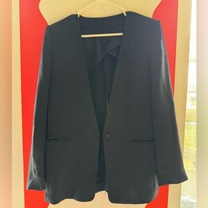 Club Monaco Silk Navy Blazer